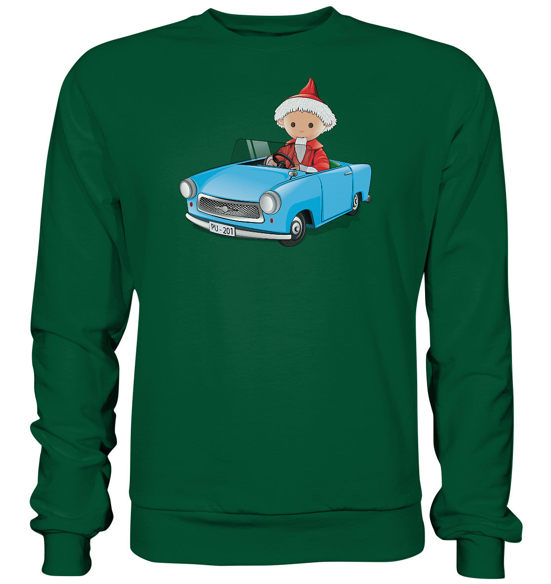DDR Ostalgie Pullover Unisex • UNSER SANDMÄNNCHEN - TRABI-CRUISER (PU-201)