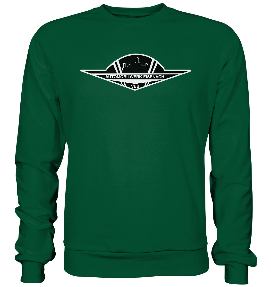 DDR Ostalgie Pullover Unisex • AUTOMOBILWERK EISENACH - monochrom