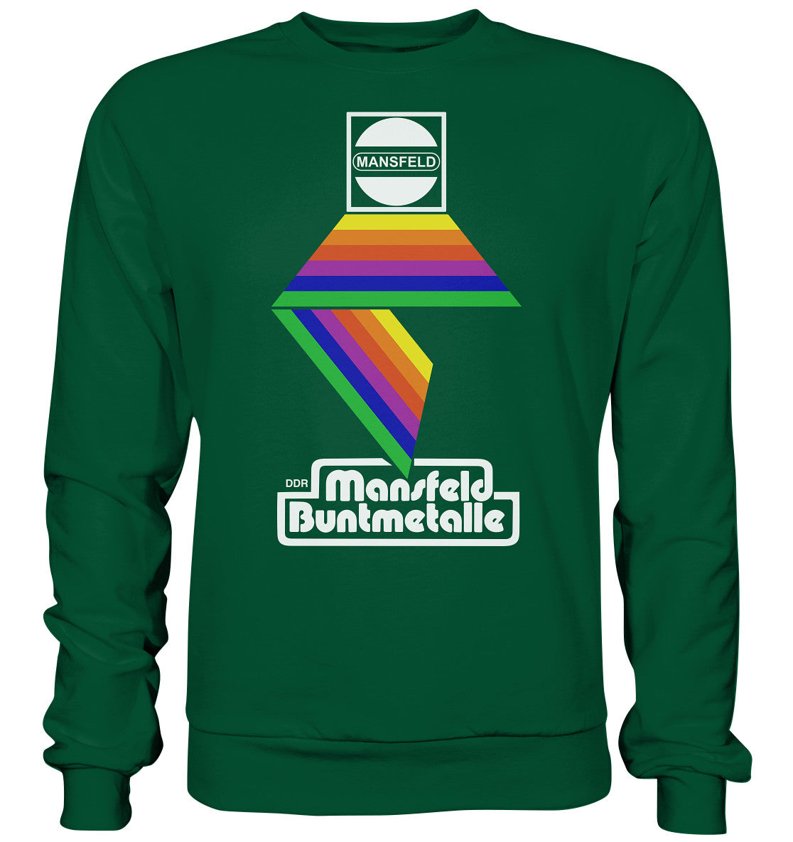 DDR Ostalgie Pullover Unisex • DDR MANSFELD BUNTMETALLE