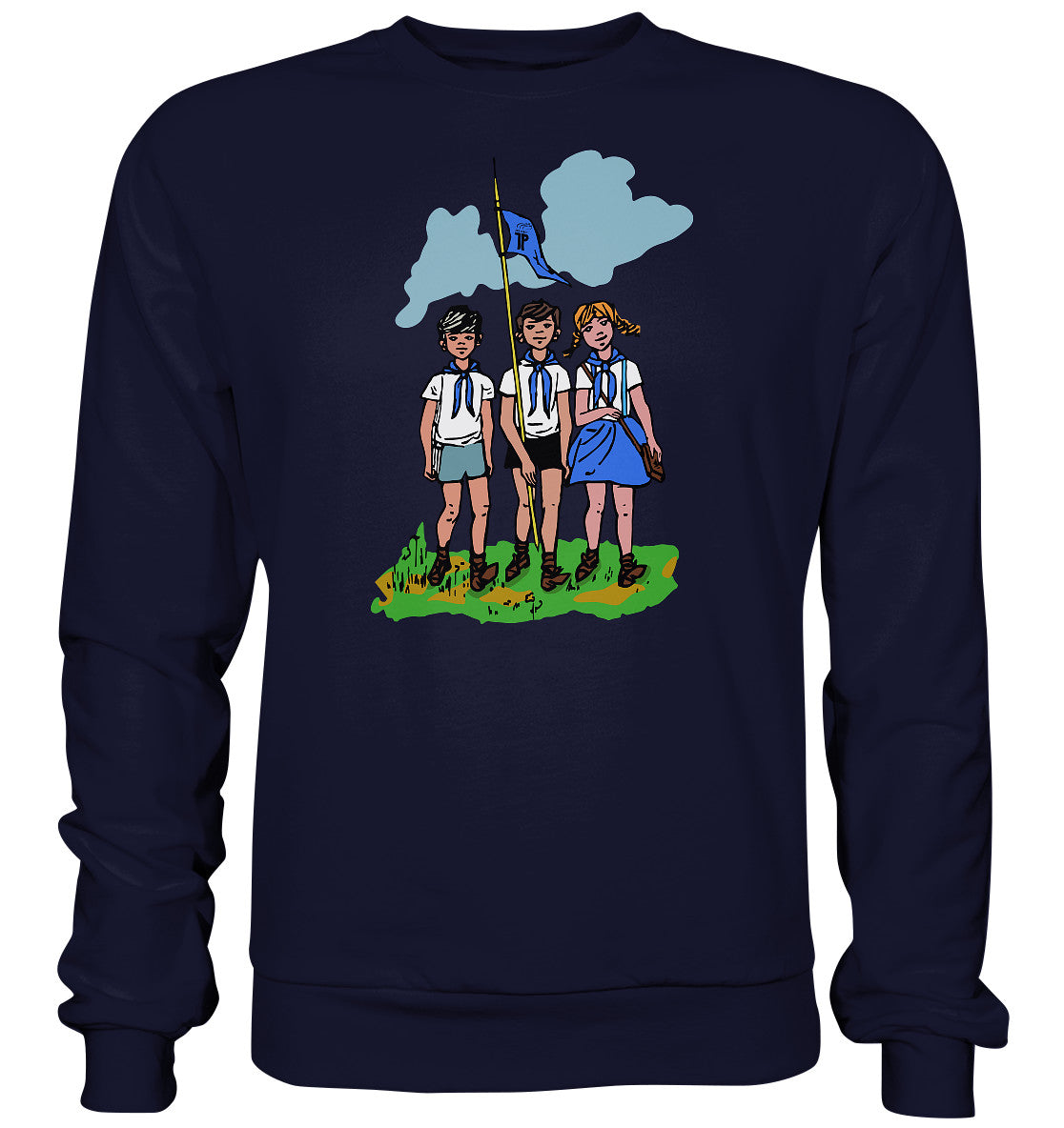 DDR Ostalgie Pullover Unisex • JUNGE PIONIERE - PIONIERAUSWEIS