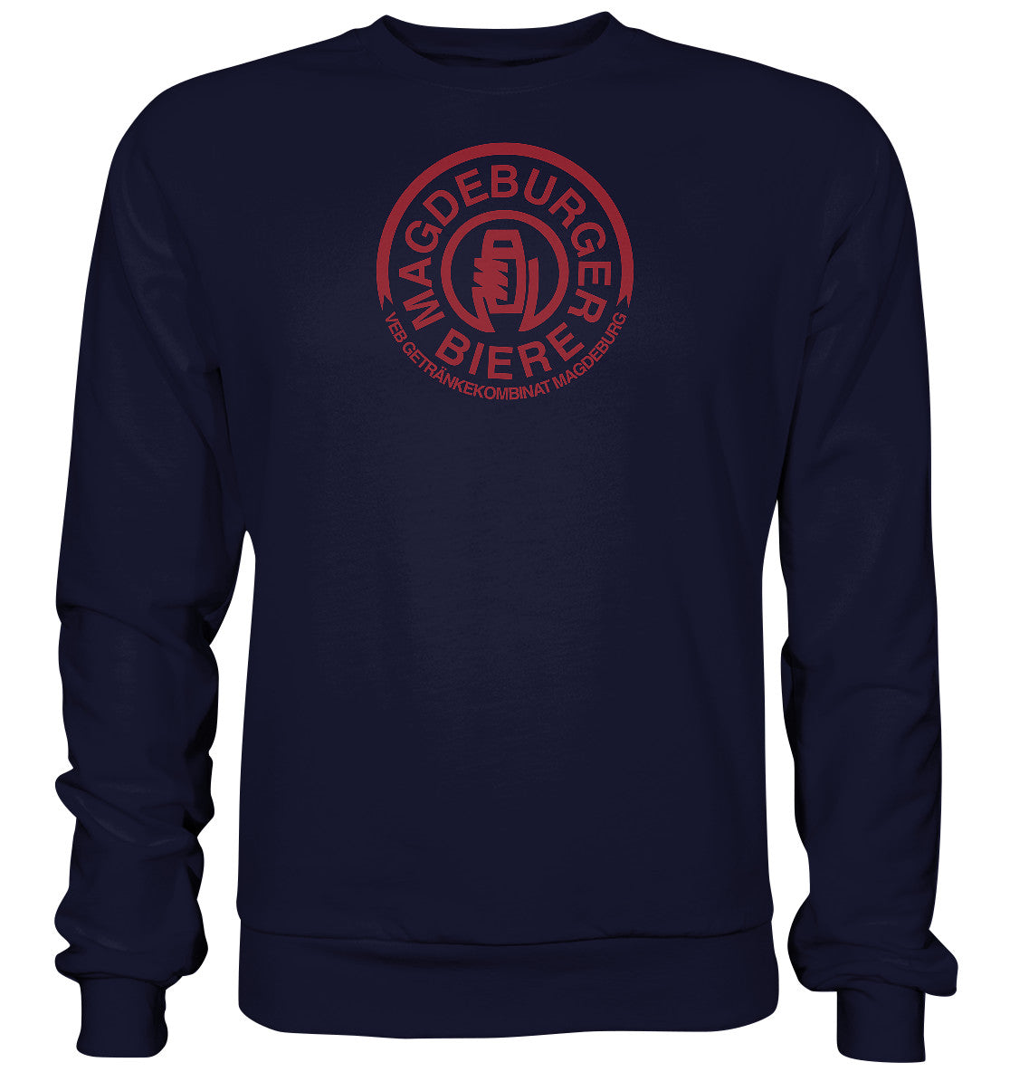 DDR Ostalgie Pullover Unisex • VEB GETRÄNKEKOMBINAT MAGEDEBURG - BIERE