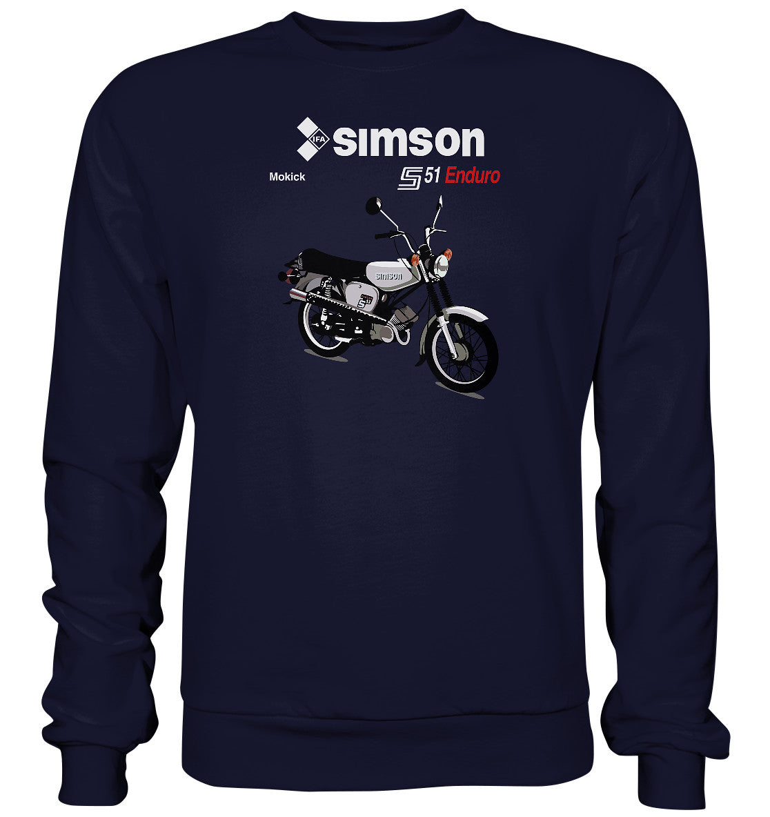 DDR Ostalgie Pullover Unisex • SIMSON ENDURO - ORIGINAL PROSPEKT