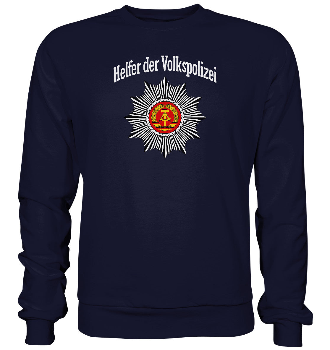 DDR Ostalgie Pullover Unisex • HELFER DER VOLKSPOLIZEI