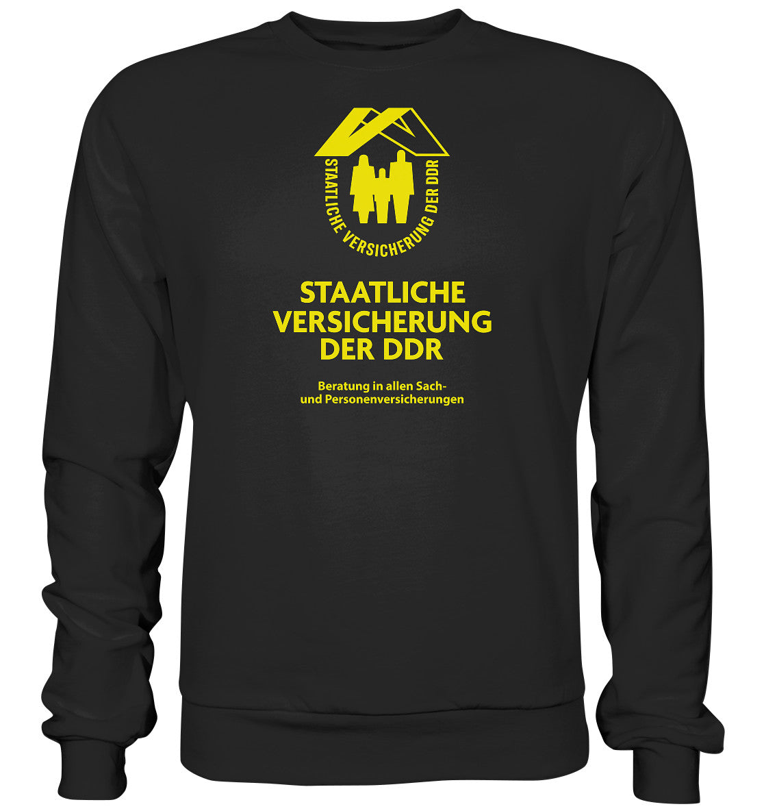 DDR Ostalgie Pullover Unisex • STAATLICHE VERSICHERUNG DER DDR