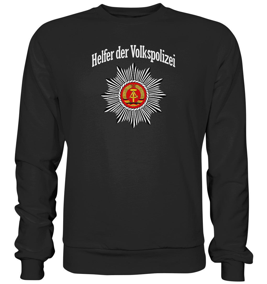 DDR Ostalgie Pullover Unisex • HELFER DER VOLKSPOLIZEI
