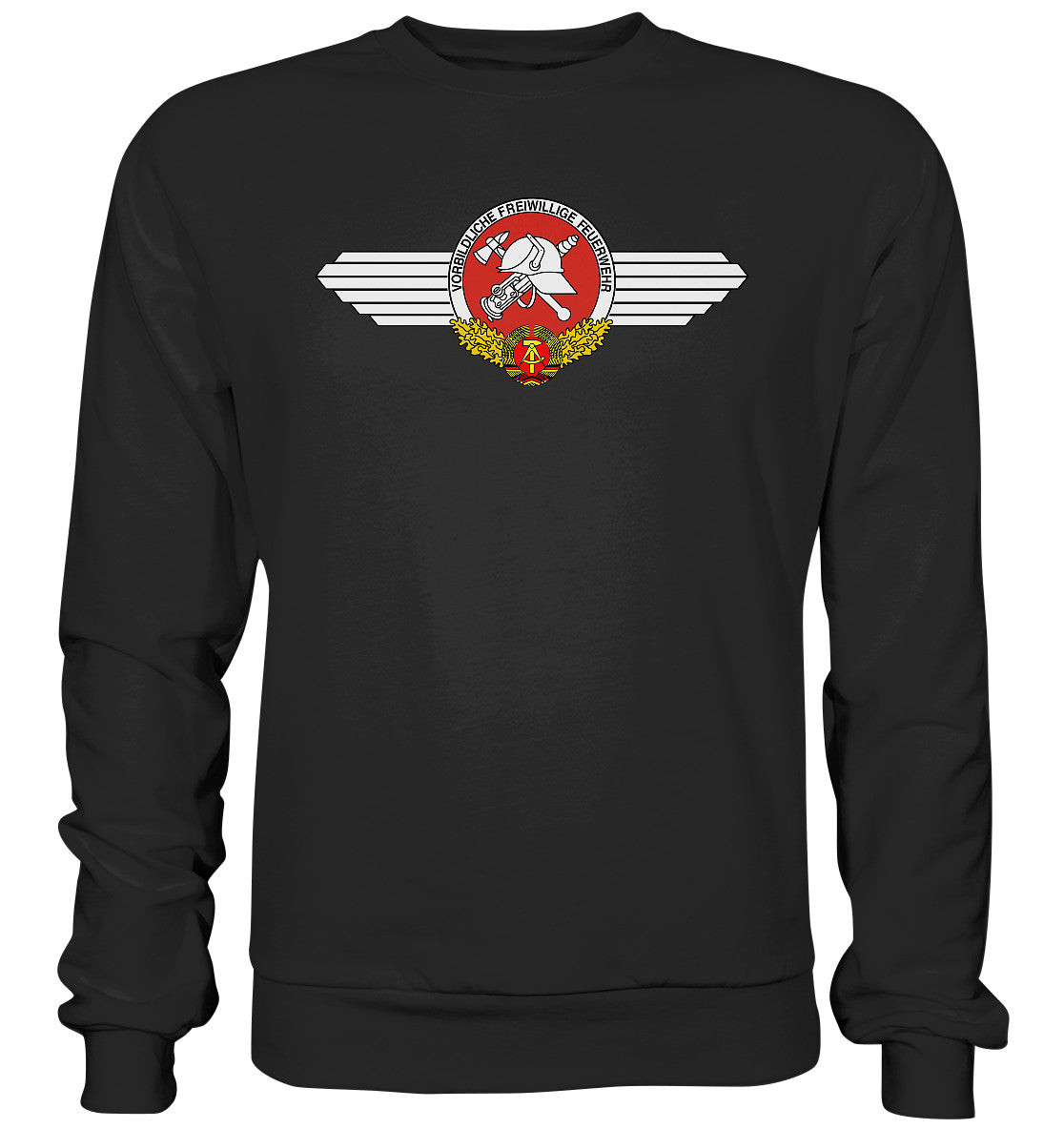 DDR Ostalgie Pullover Unisex • VORBILDLICHE FREIWILLIGE FEUERWEHR DER DDR