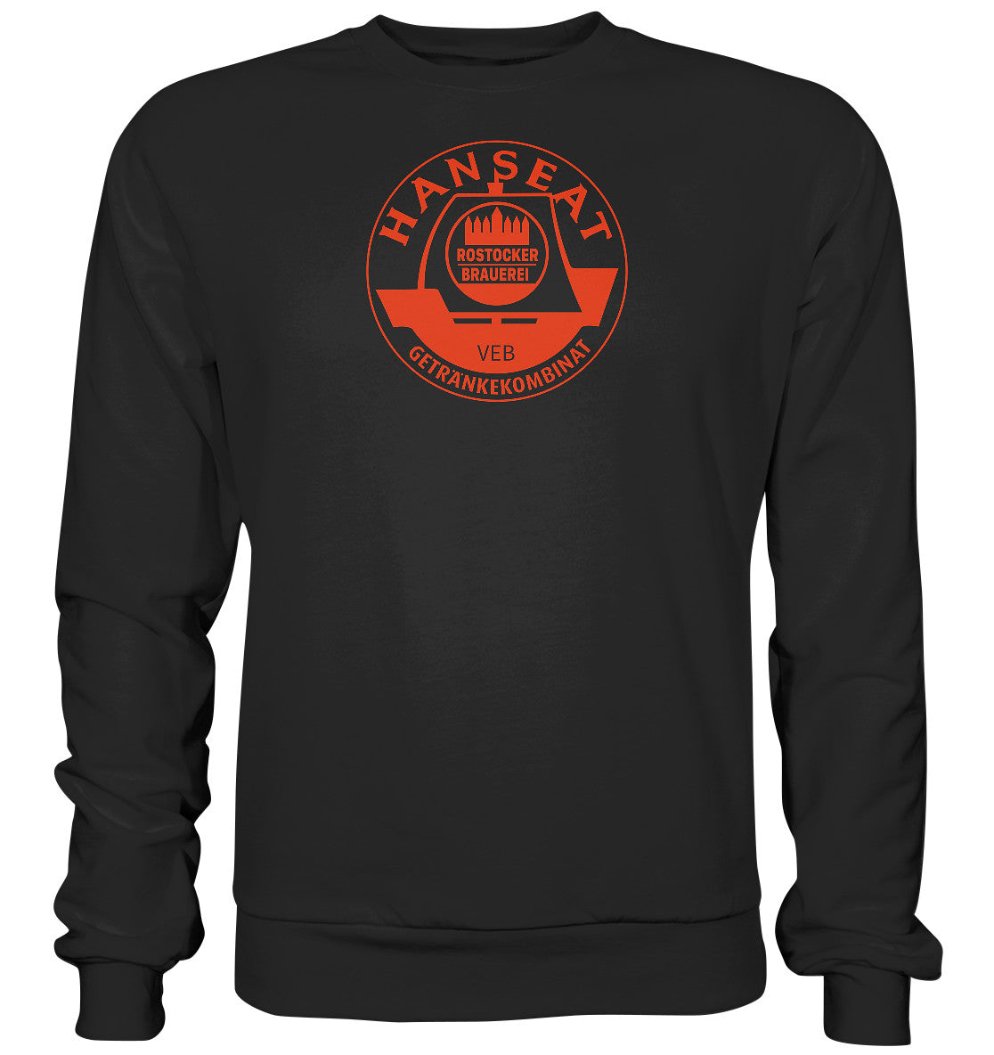 DDR Ostalgie Pullover Unisex • HANSEAT ROSTOCKER BRAUEREI VEB