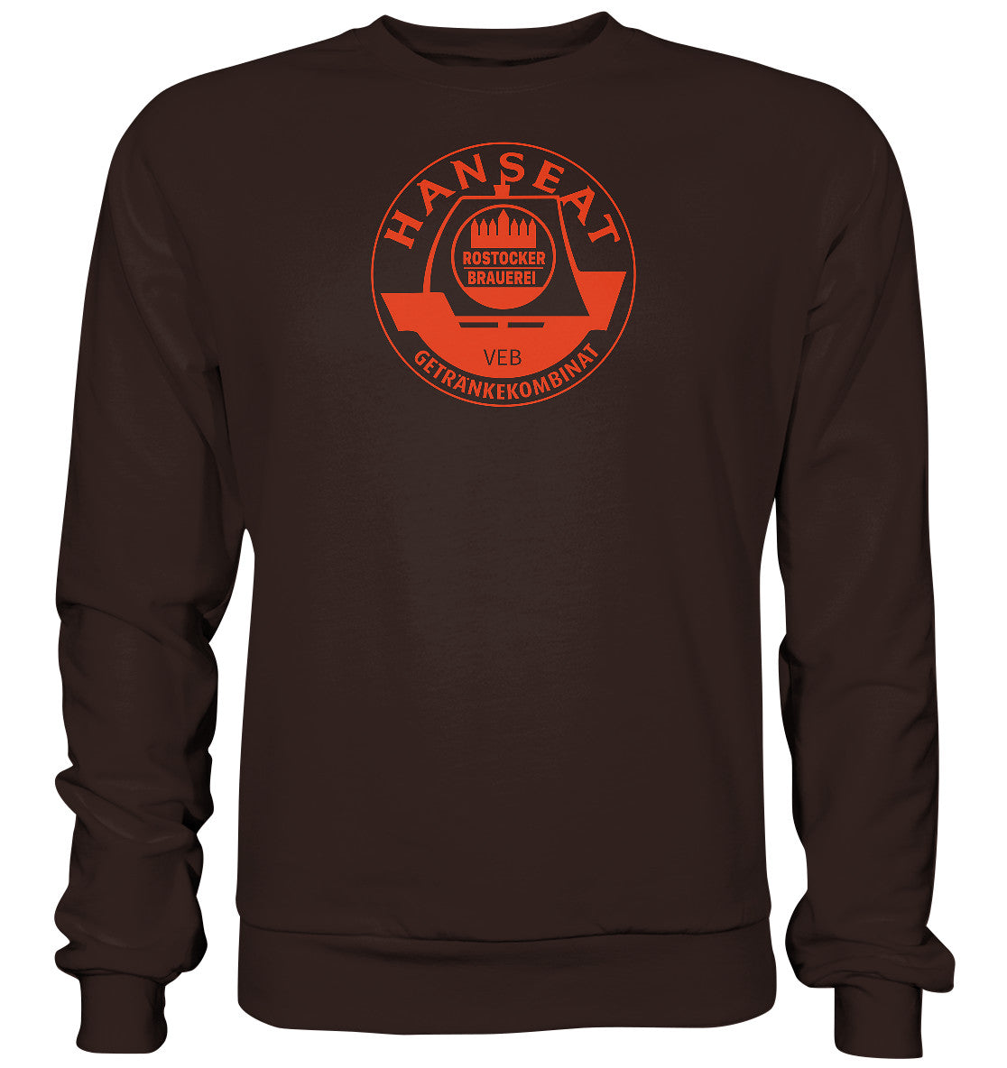 DDR Ostalgie Pullover Unisex • HANSEAT ROSTOCKER BRAUEREI VEB