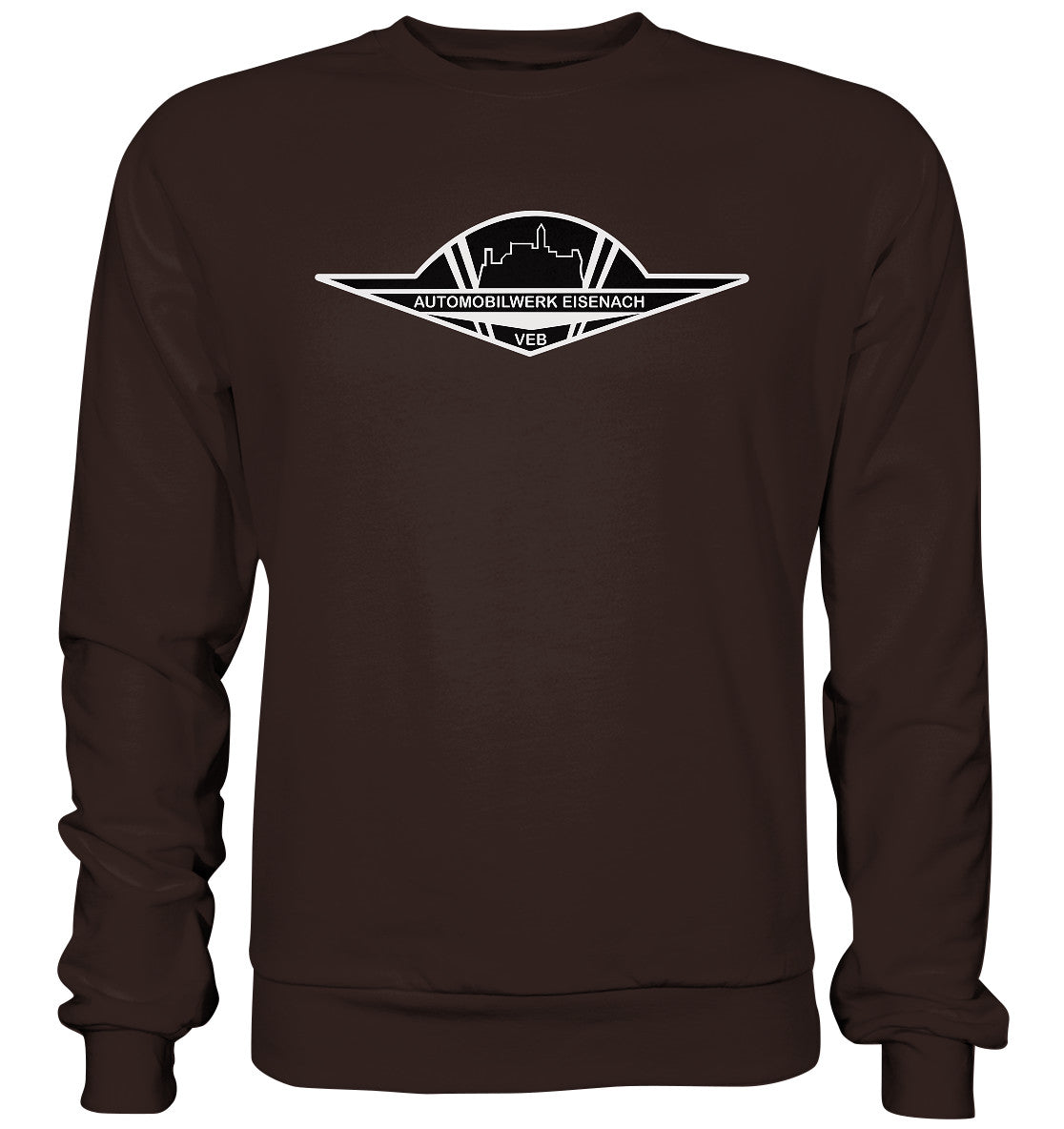 DDR Ostalgie Pullover Unisex • AUTOMOBILWERK EISENACH - monochrom