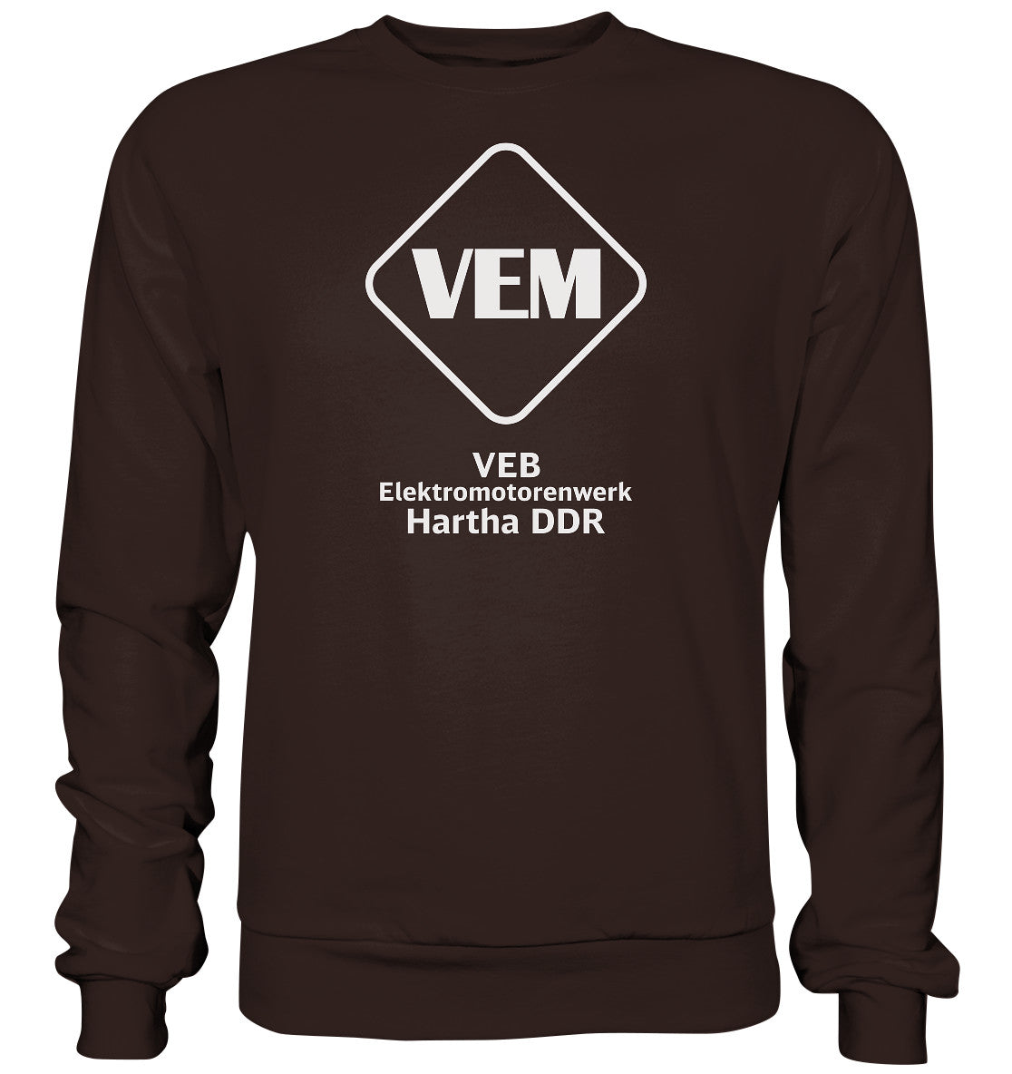 DDR Ostalgie Pullover Unisex • VEB ELEKTROMOTORENWERK HARTHA DDR