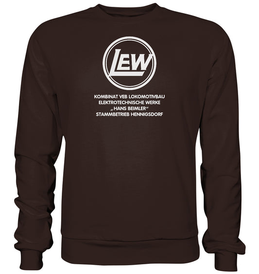 DDR Ostalgie Pullover Unisex • LEW - VEB LOKOMOTIVBAU HENNIGSDORF