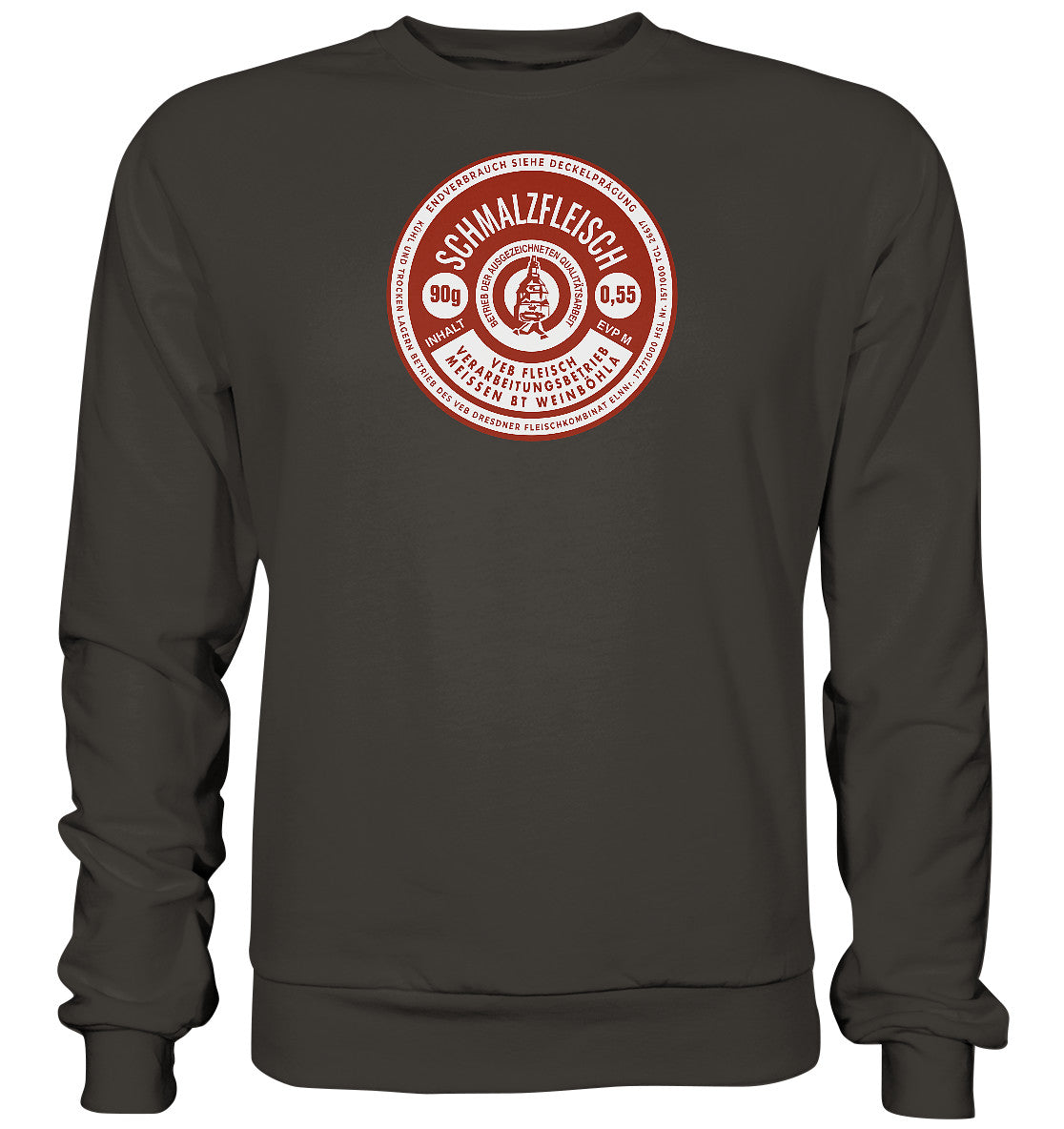DDR Ostalgie Pullover Unisex • SCHMALZFLEISCH - VEB FLEISCH MEISSEN