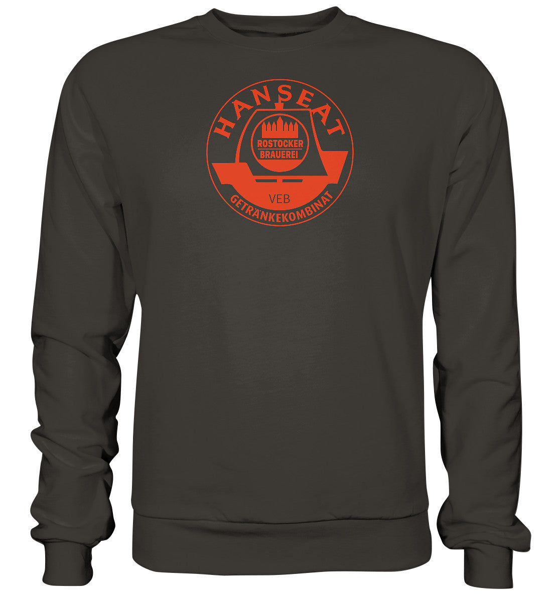 DDR Ostalgie Pullover Unisex • HANSEAT ROSTOCKER BRAUEREI VEB