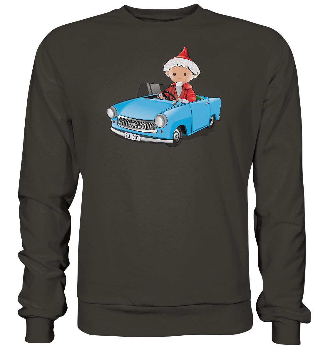 DDR Ostalgie Pullover Unisex • UNSER SANDMÄNNCHEN - TRABI-CRUISER (PU-201)