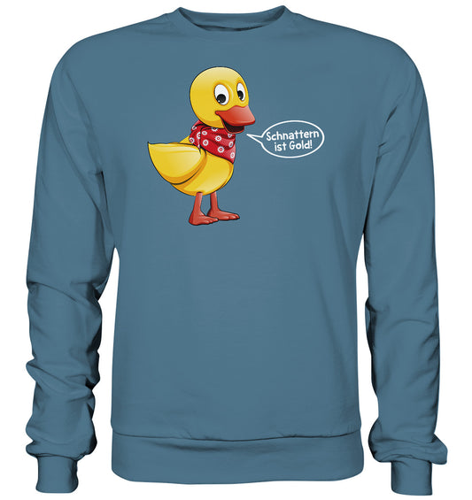 DDR Ostalgie Pullover Unisex • UNSER SANDMÄNNCHEN - SCHNATTERINCHEN - SCHNATTERN IST GOLD!