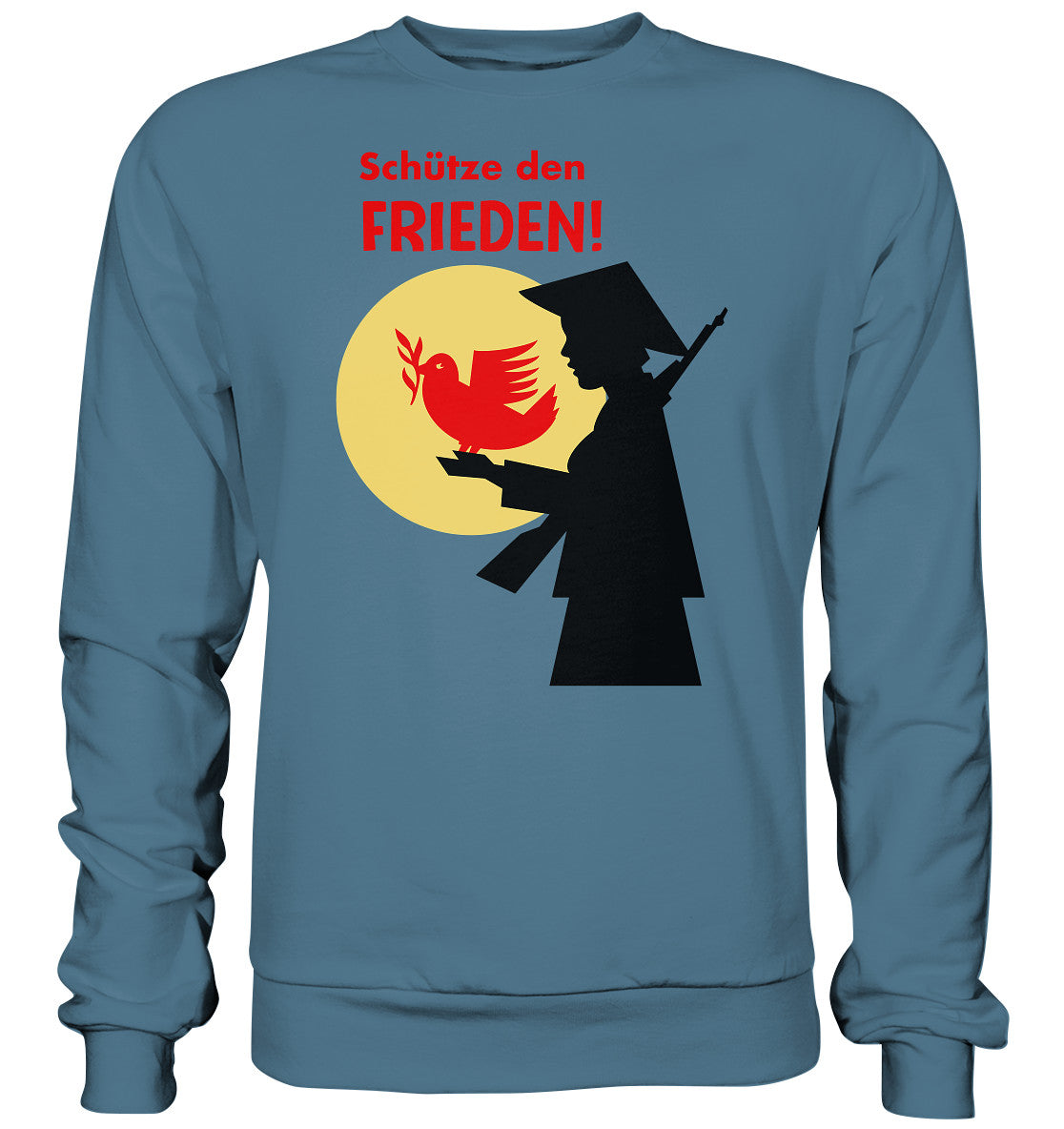 DDR Ostalgie Pullover Unisex • SCHÜTZE DEN FRIEDEN! SOLIDARITÄT MIT VIETNAM