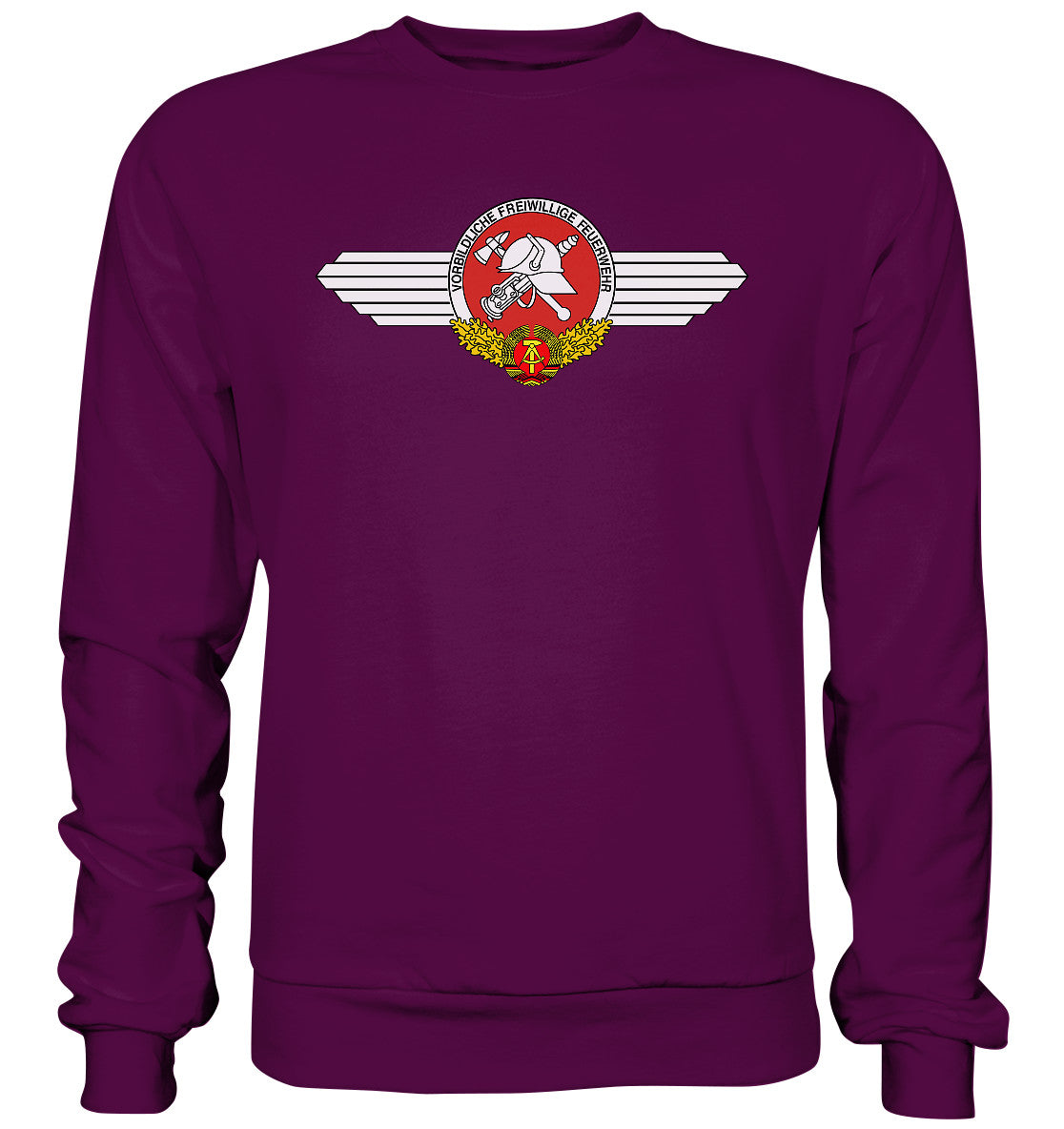 DDR Ostalgie Pullover Unisex • VORBILDLICHE FREIWILLIGE FEUERWEHR DER DDR