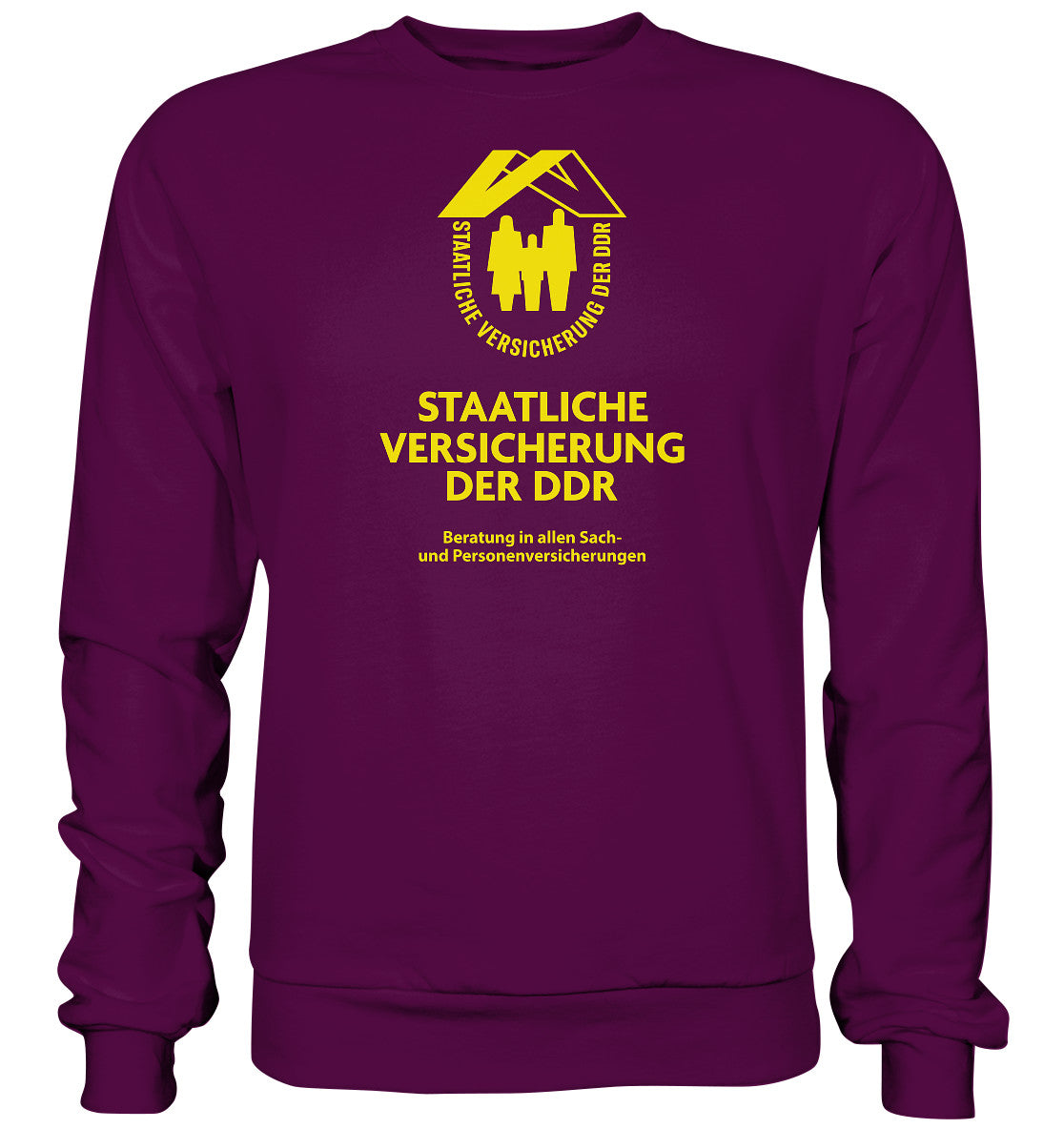 DDR Ostalgie Pullover Unisex • STAATLICHE VERSICHERUNG DER DDR