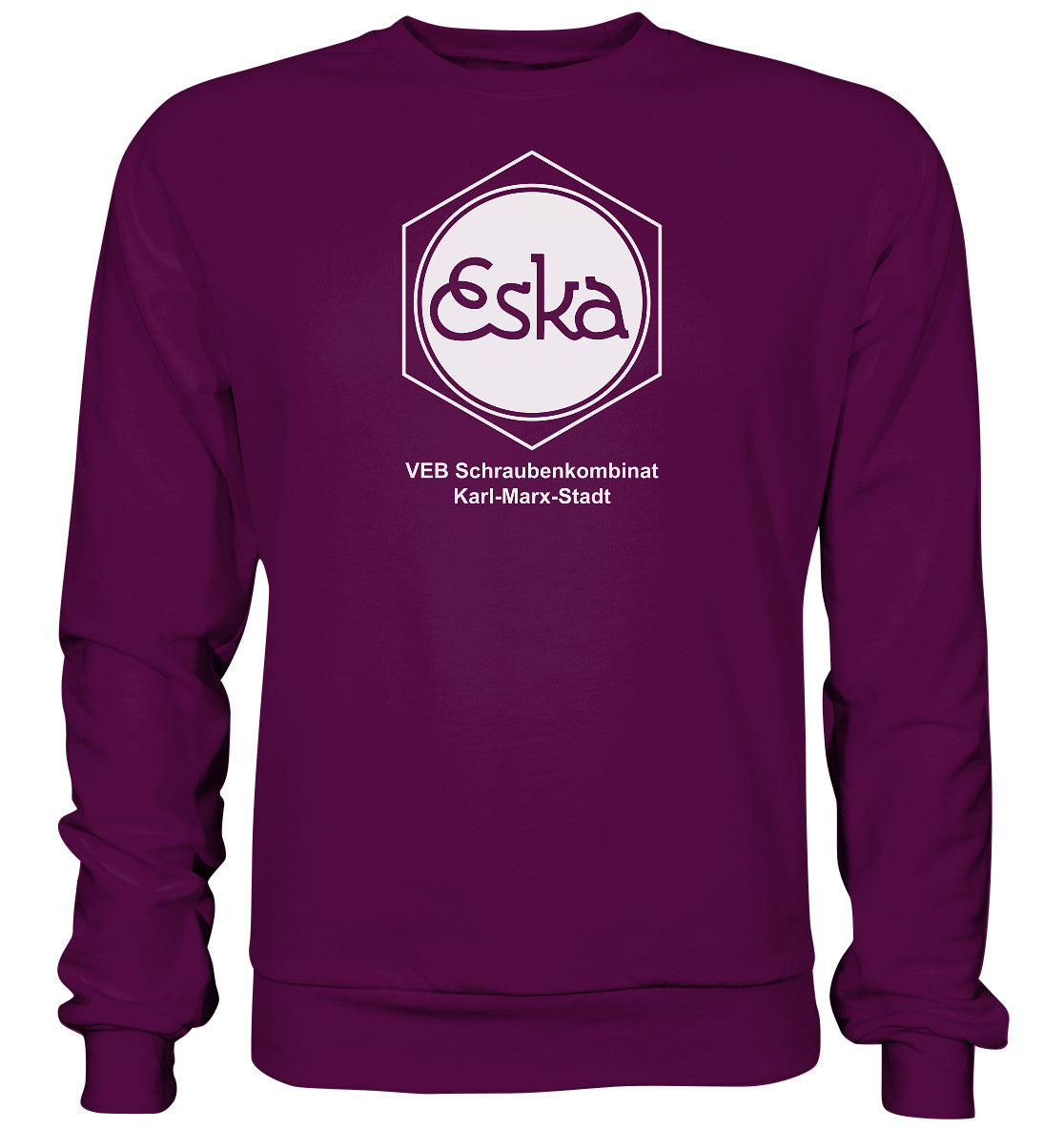 DDR Ostalgie Pullover Unisex • ESKA - VEB SCHRAUBENKOMBINAT KARL-MARX-STADT