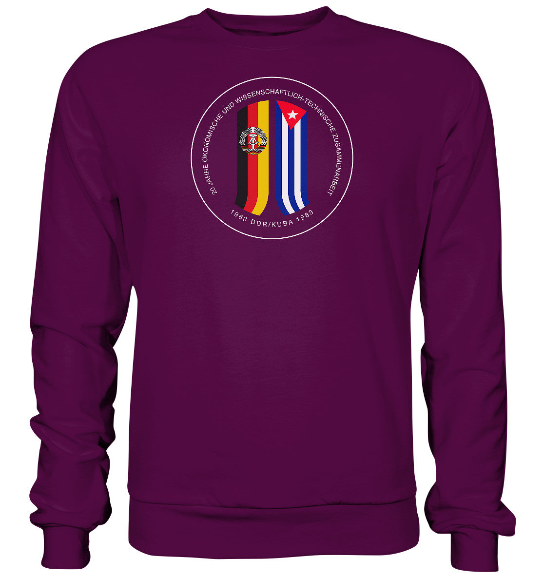PULLOVER UNISEX • 20 JAHRE ZUSAMMENARBEIT DDR-KUBA