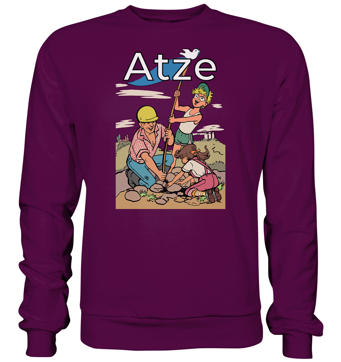 DDR Ostalgie Pullover Unisex • ATZE - TITEL FRIEDENSFLAGGE