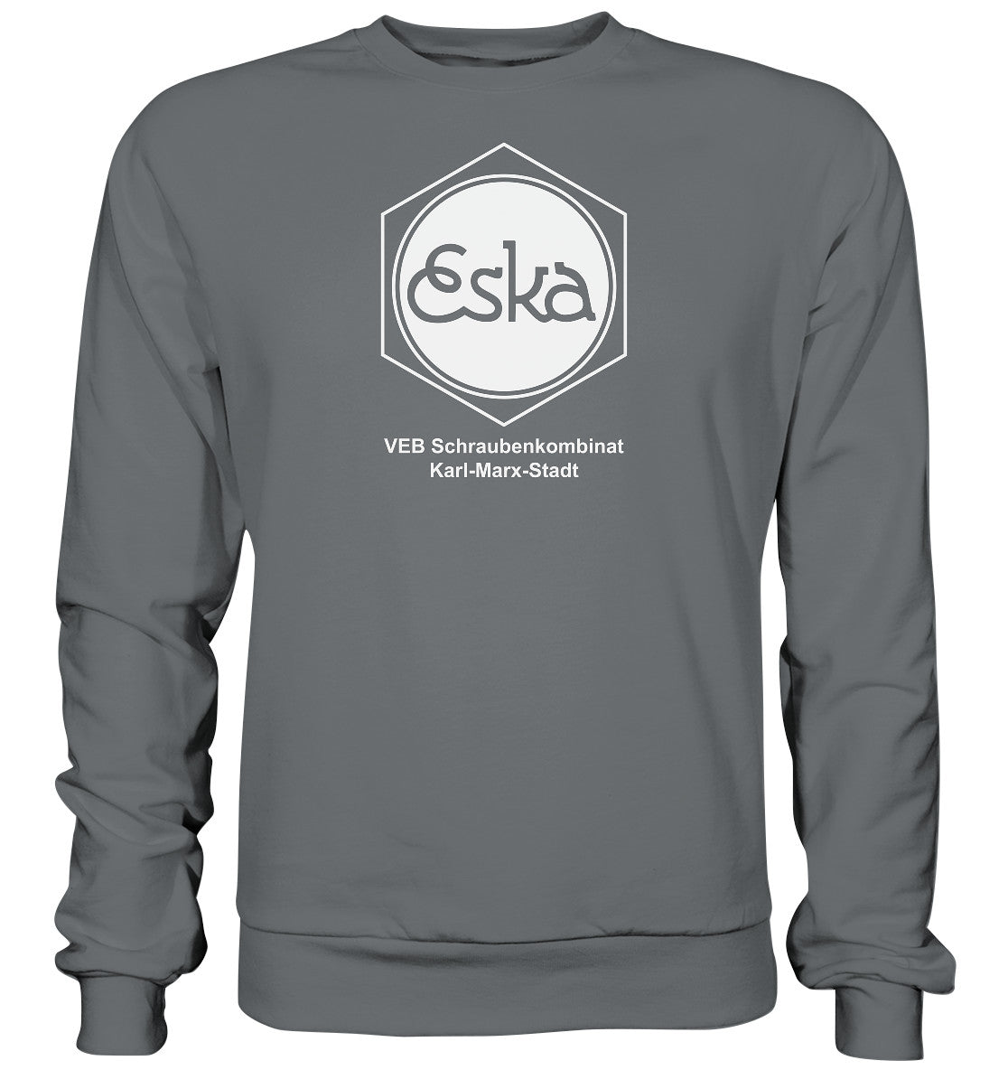 DDR Ostalgie Pullover Unisex • ESKA - VEB SCHRAUBENKOMBINAT KARL-MARX-STADT