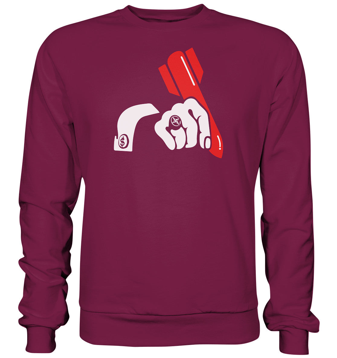 PULLOVER UNISEX • ANTI-NATO PERSHING FRIEDENSPLAKAT