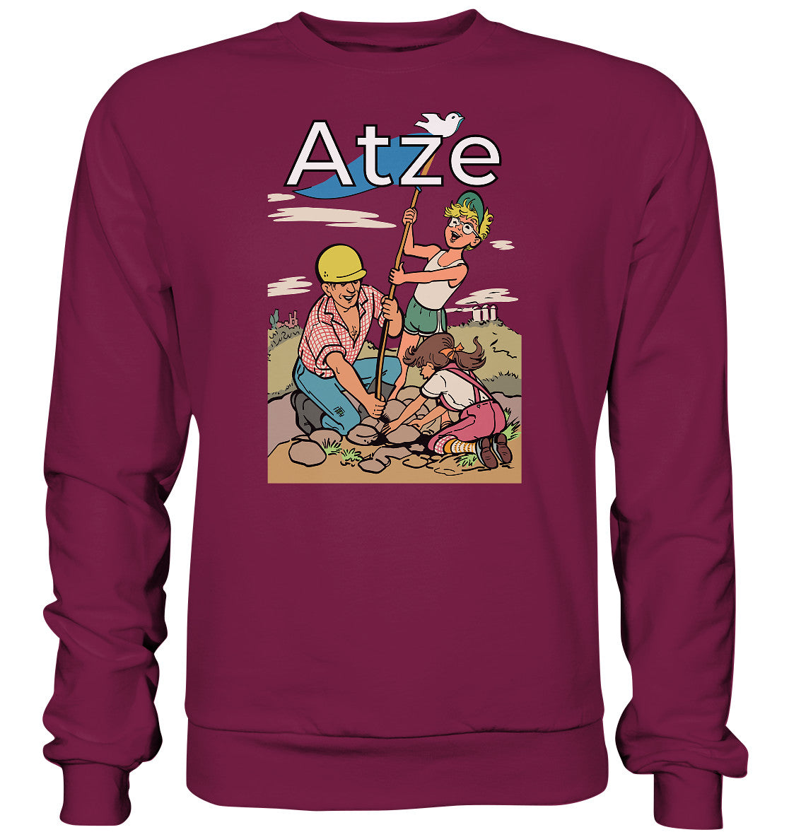 DDR Ostalgie Pullover Unisex • ATZE - TITEL FRIEDENSFLAGGE