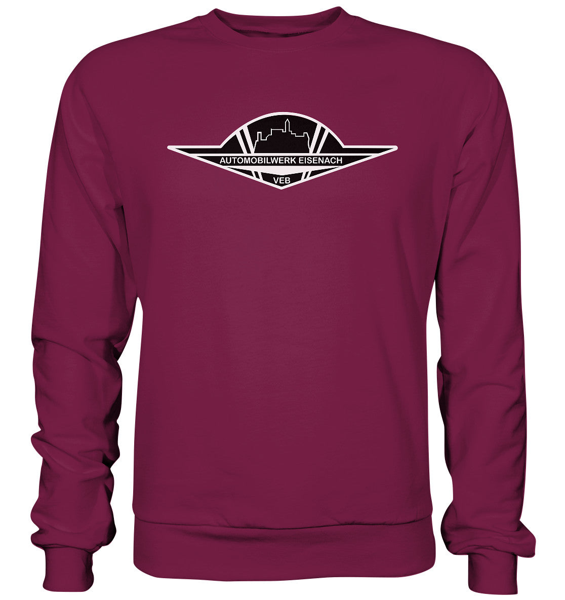 DDR Ostalgie Pullover Unisex • AUTOMOBILWERK EISENACH - monochrom