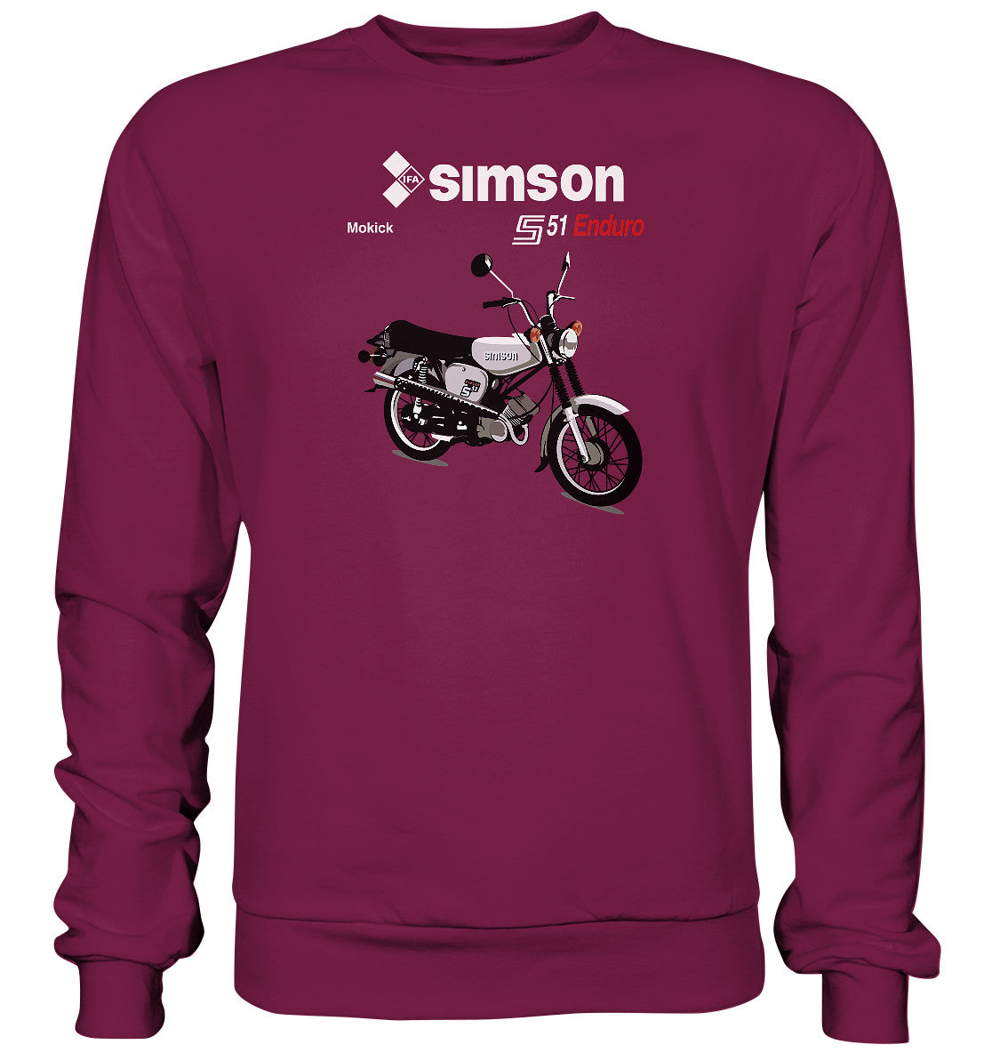DDR Ostalgie Pullover Unisex • SIMSON ENDURO - ORIGINAL PROSPEKT