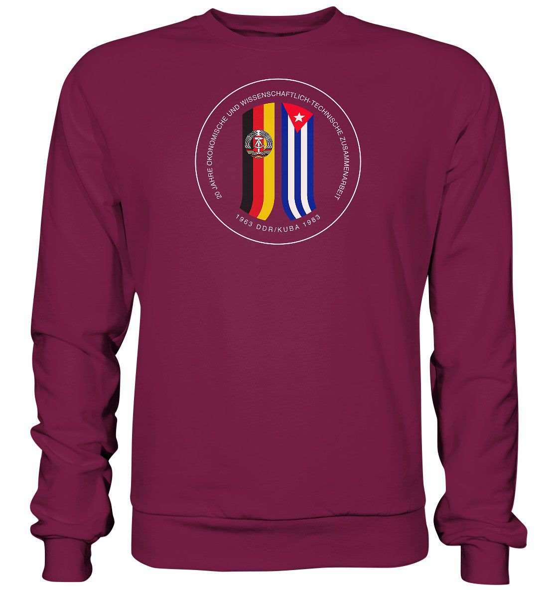 PULLOVER UNISEX • 20 JAHRE ZUSAMMENARBEIT DDR-KUBA