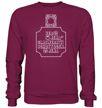 DDR Ostalgie Pullover Unisex • VEB JENAER GLASWERK