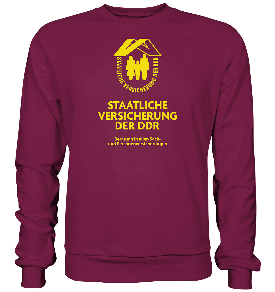 DDR Ostalgie Pullover Unisex • STAATLICHE VERSICHERUNG DER DDR