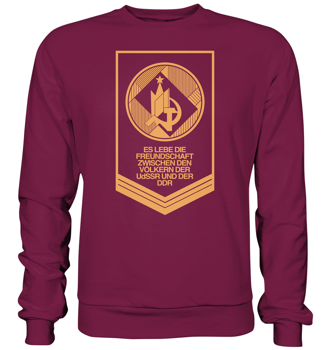 PULLOVER UNISEX • FREUNDSCHAFT UDSSR - DDR