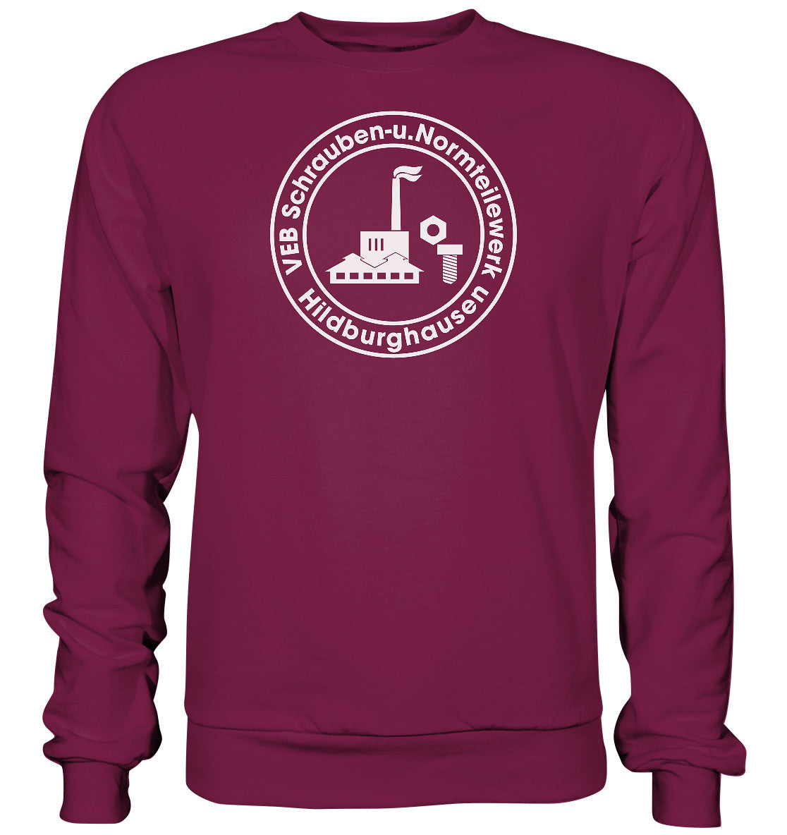 DDR Ostalgie Pullover Unisex • VEB SCHRAUBEN- U. NORMTEILE HILDBURGHAUSEN