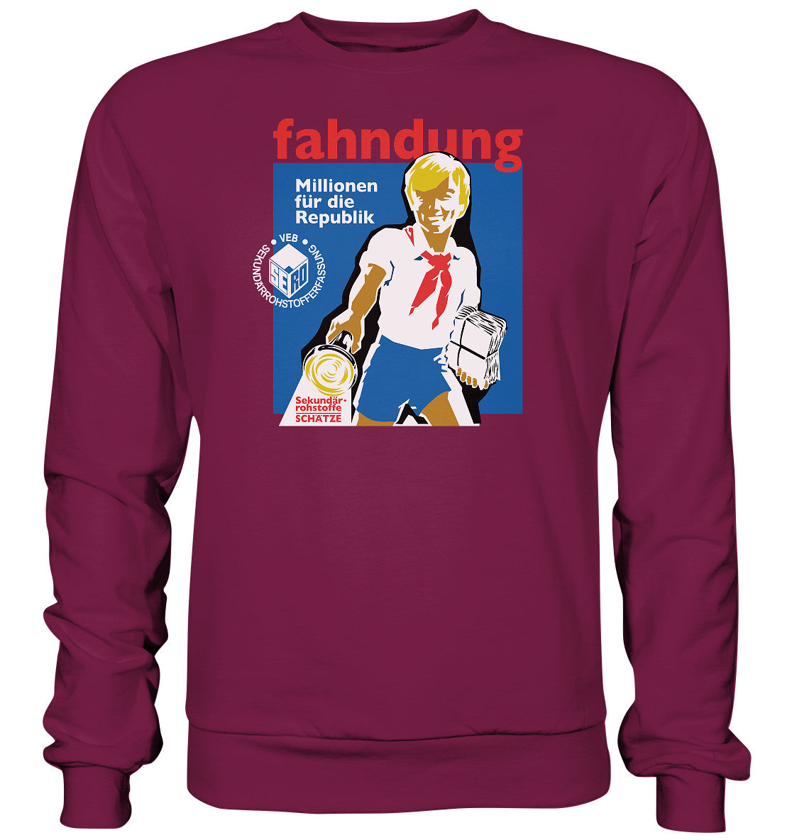 DDR Ostalgie Pullover Unisex • SERO - FAHNDUNG SEKUNDÄRROHSTOFFE