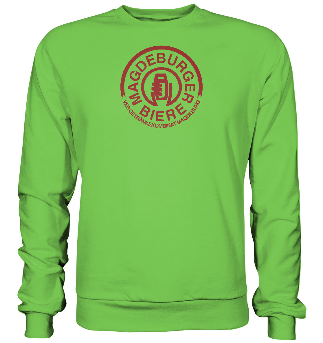 DDR Ostalgie Pullover Unisex • VEB GETRÄNKEKOMBINAT MAGEDEBURG - BIERE