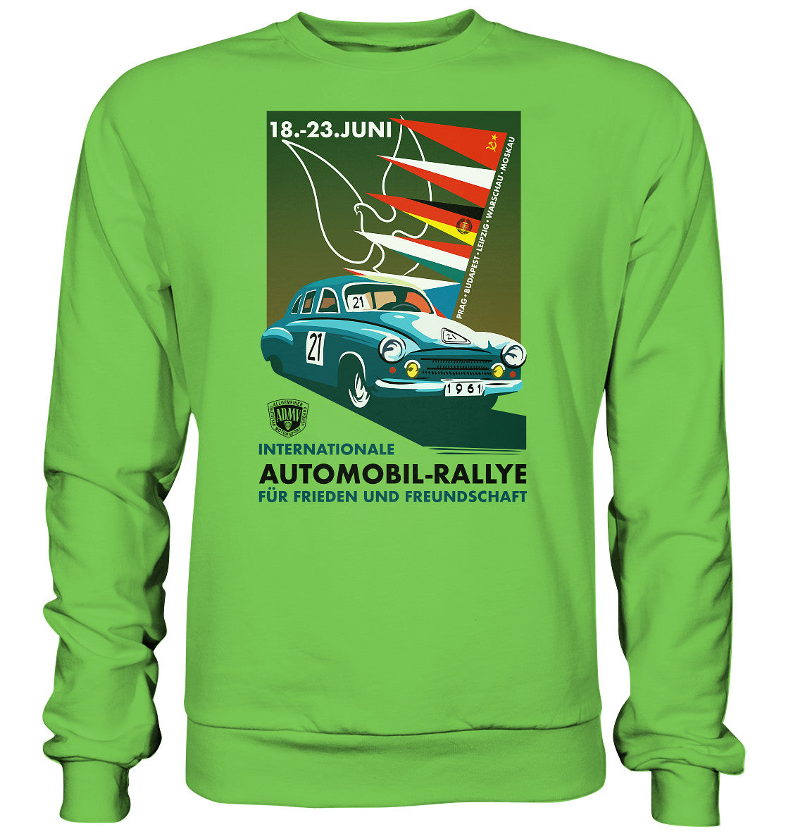 PULLOVER UNISEX • INTERNATIONALE RALLYE WARTBURG 1961 (ORIGINAL-PLAKAT)