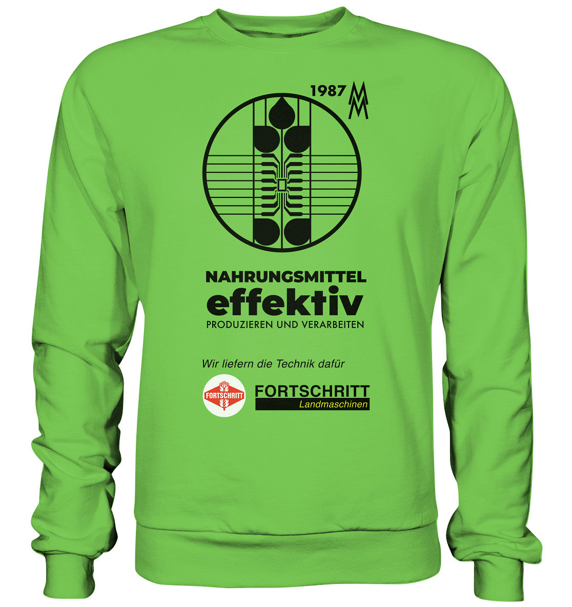 DDR Ostalgie Pullover Unisex • FORTSCHRITT LANDMASCHINEN - MESSE LEIPZIG 1987