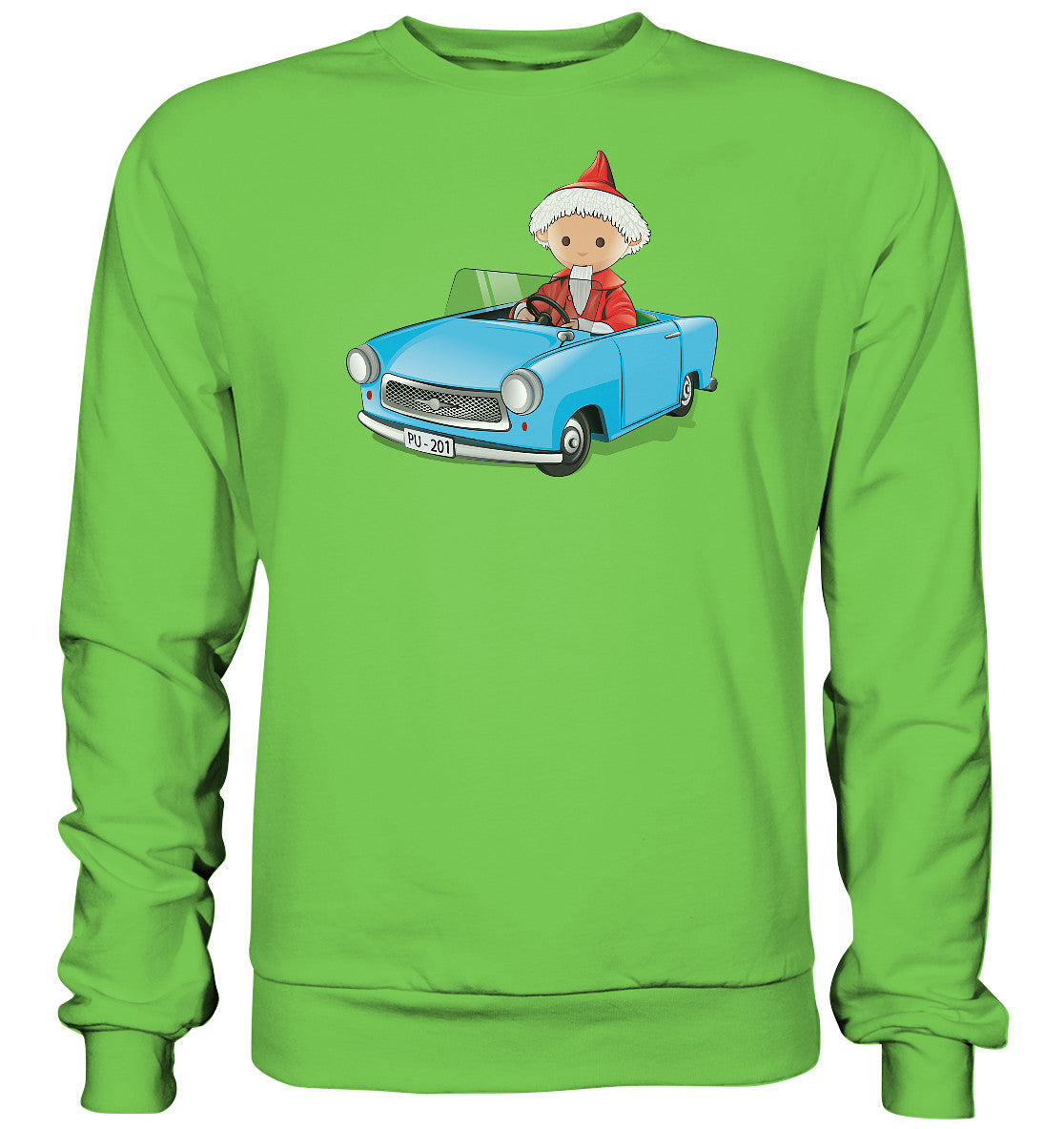 DDR Ostalgie Pullover Unisex • UNSER SANDMÄNNCHEN - TRABI-CRUISER (PU-201)