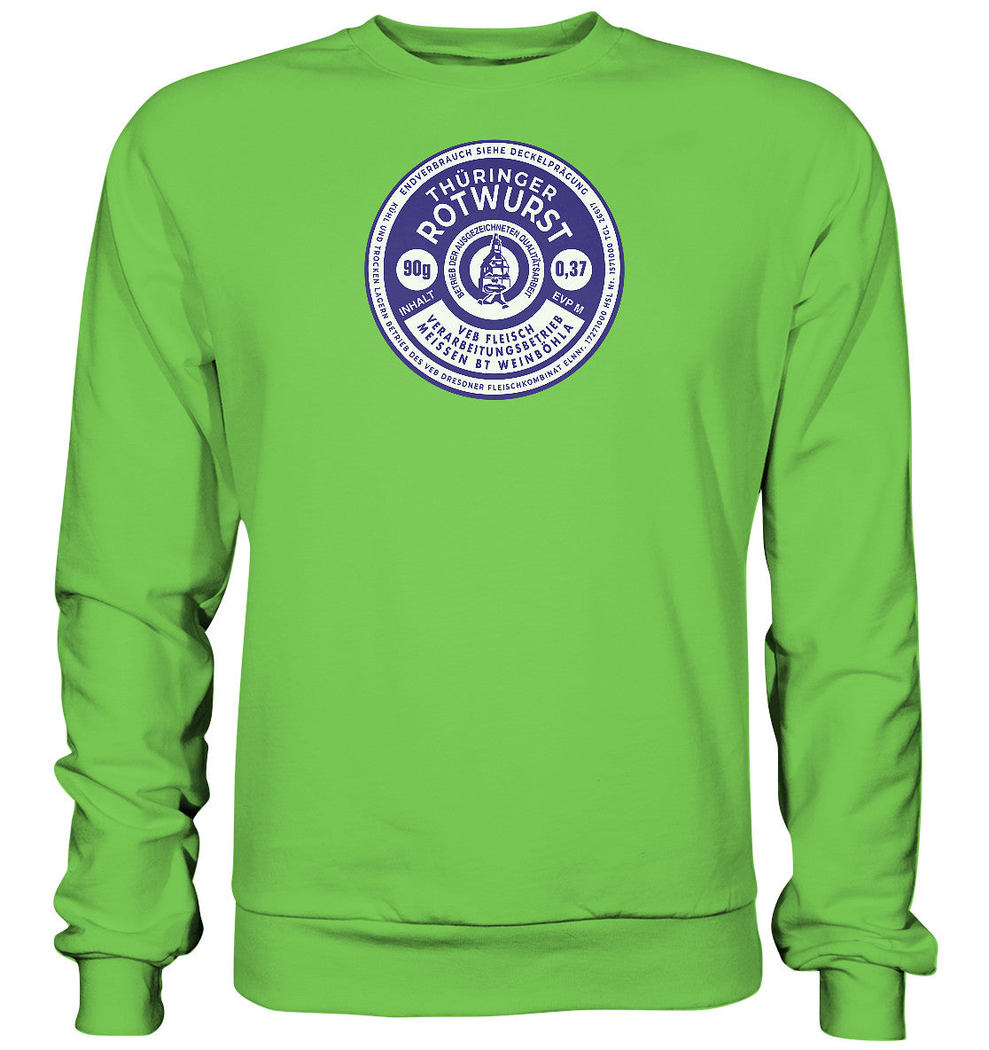 DDR Ostalgie Pullover Unisex • THÜRINGER ROTWURST
