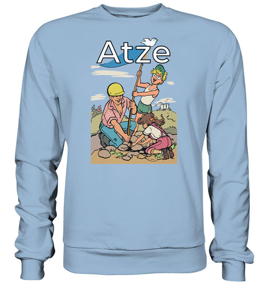 DDR Ostalgie Pullover Unisex • ATZE - TITEL FRIEDENSFLAGGE