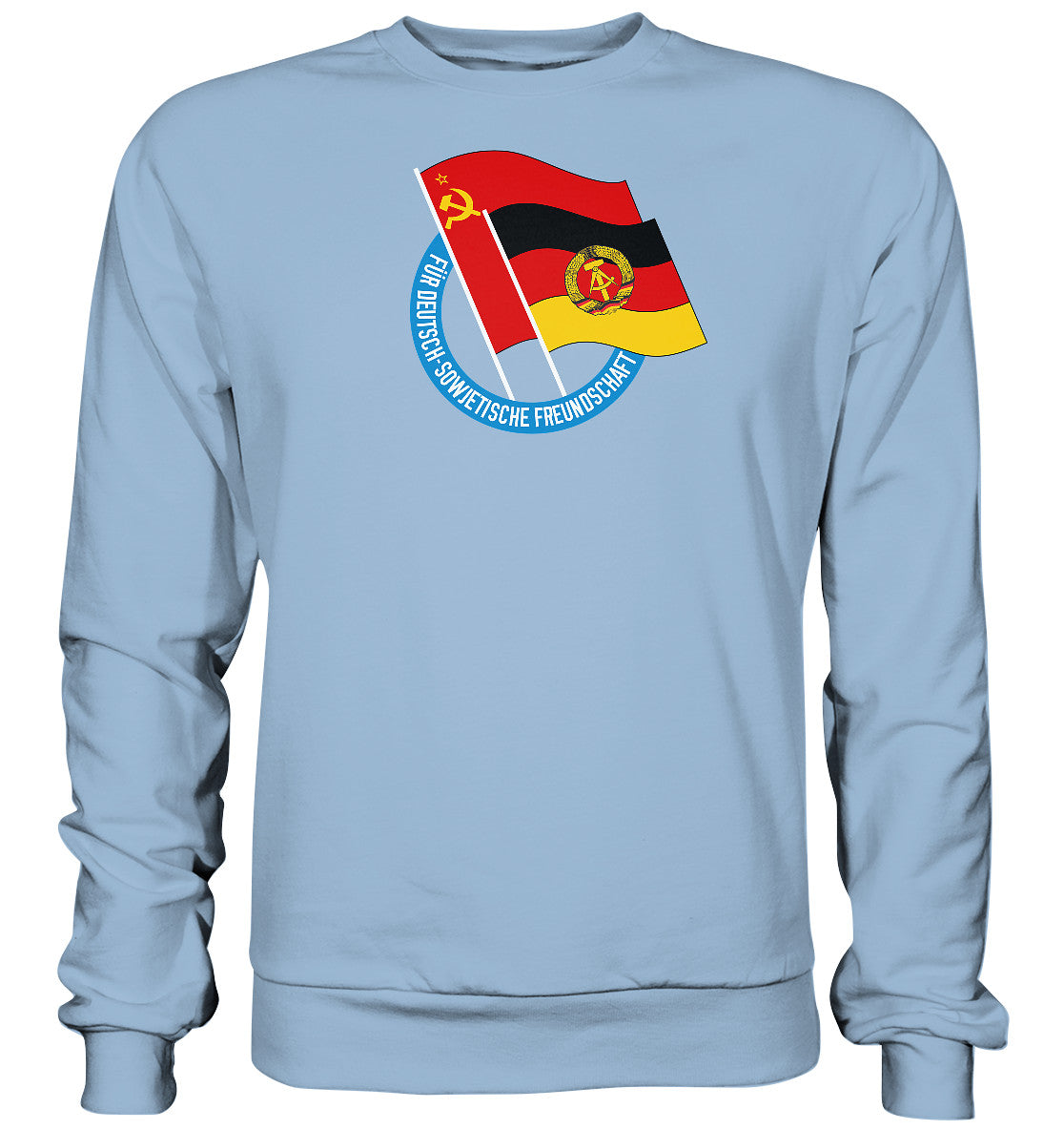 DDR Ostalgie Pullover Unisex • DEUTSCH SOWJETISCHE FREUNDSCHAFT - dunkel