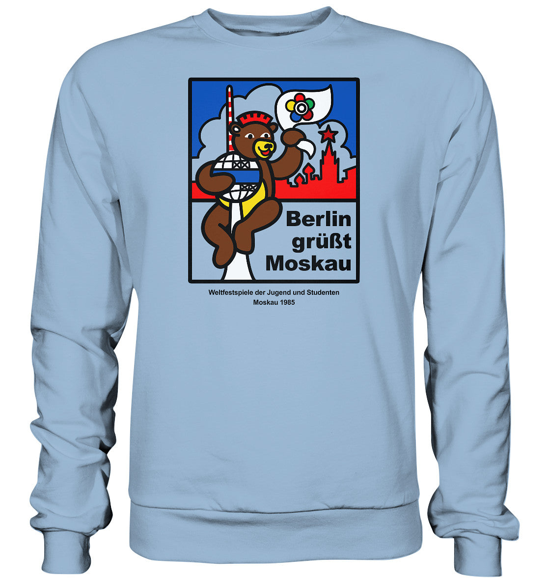 DDR Ostalgie Pullover Unisex • WELTFESTSPIELE DER JUGEND, MOSKAU 1985