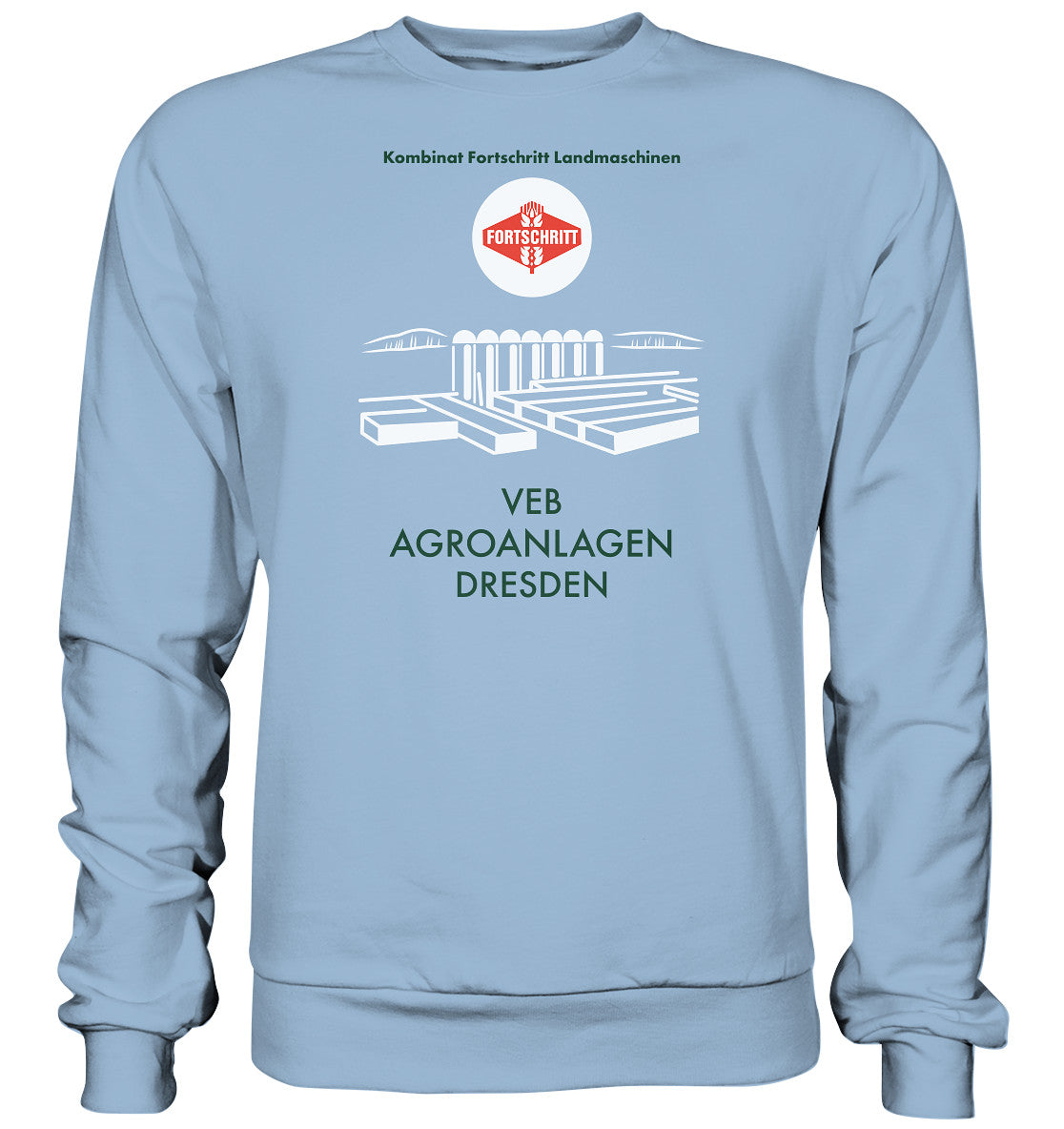 DDR Ostalgie Pullover Unisex • VEB AGROANLAGEN DRESDEN