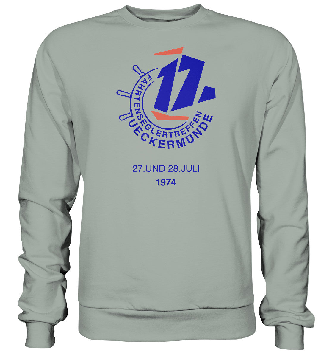 DDR Ostalgie Pullover Unisex • FAHRTENSEGLERTREFFEN UCKERMÜNDE 1974 - hell