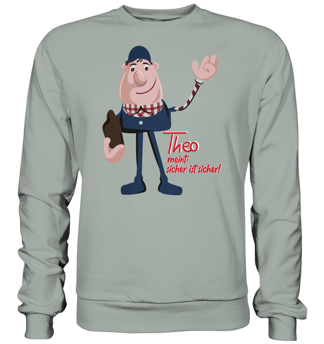 DDR Ostalgie Pullover Unisex • ARBEITSSCHUTZ THEO - SICHER IST SICHER