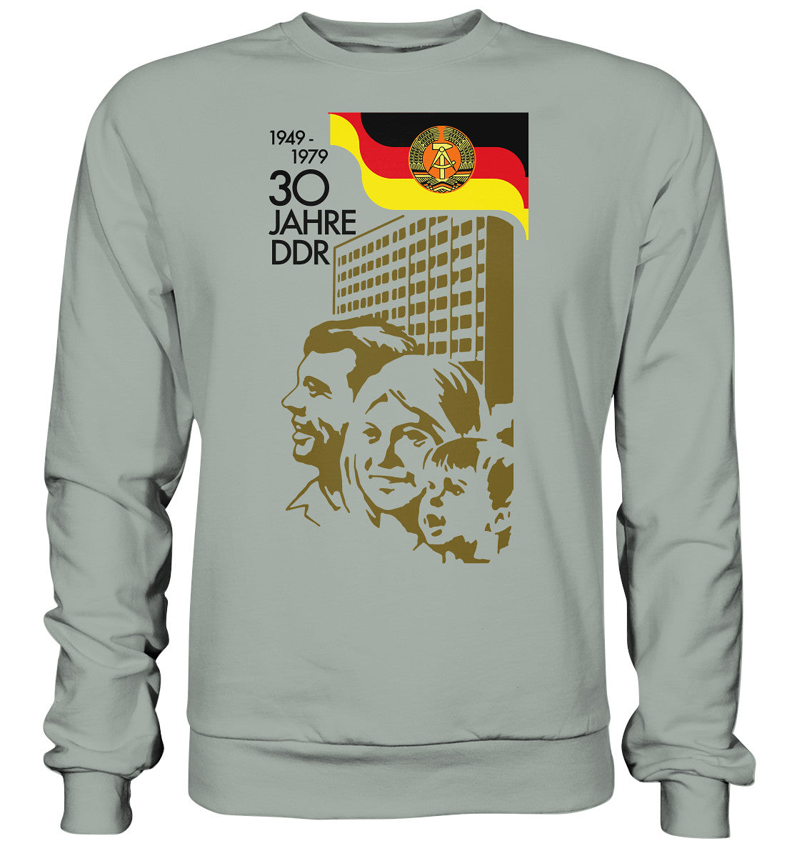 PULLOVER UNISEX • 30 JAHRE DDR - BRIEFMARKE