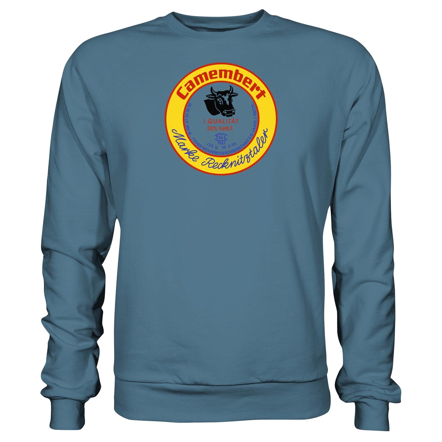 DDR Ostalgie Pullover Unisex • RECKNITZTALER CAMEMBERT - MOLKEREIGENOSSENSCHAFT LAAGE