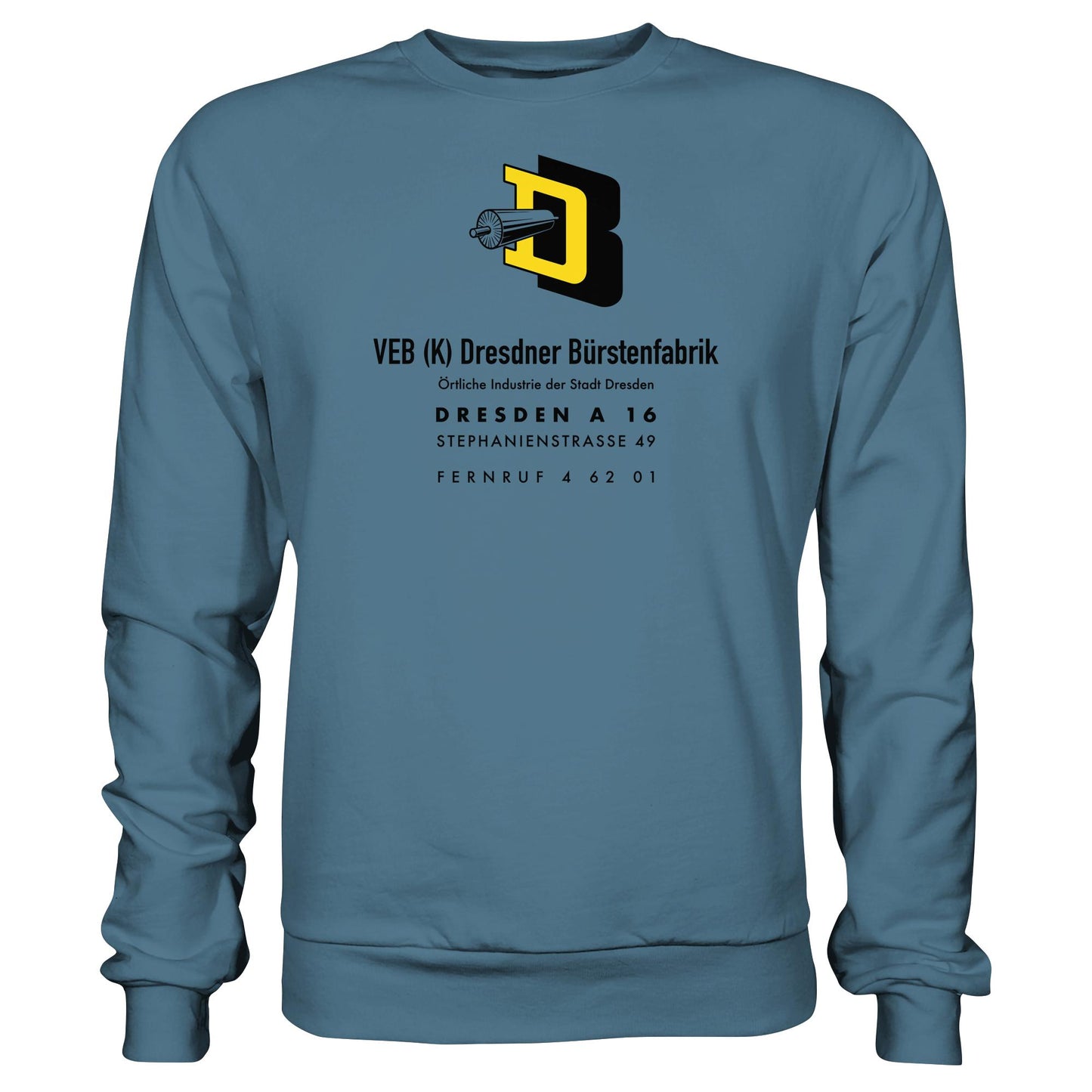 DDR Ostalgie Pullover Unisex • VEB DRESDNER BÜRSTENFABRIK